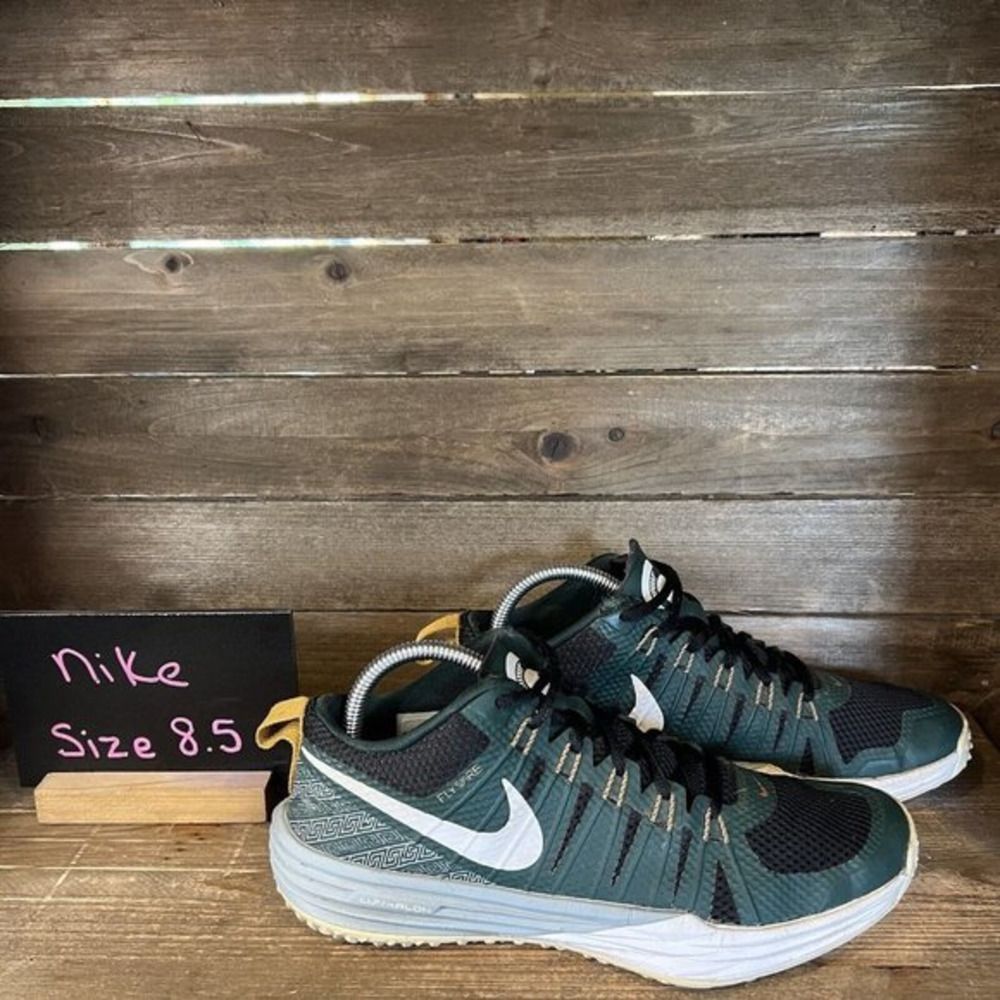 Mens Nike Lunar TR1 LE Michigan State Athletic Shoes Sneakers Size 8.5 M GUC